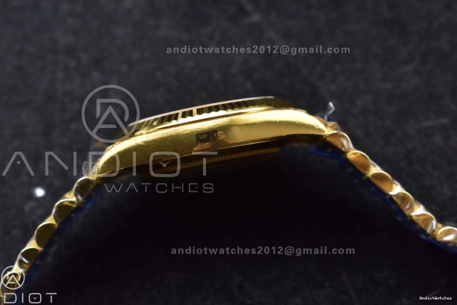 40 Edition VR3255 Dial Weight) Day THBF YG 660 Date (Gain Crystal Bracelet on Best President RelaxedFit 228238 1:1 Black 0727
